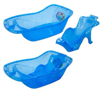 Imagen del producto BAÑERA GRANDE CON SOPORTE AUXILIAR AZUL