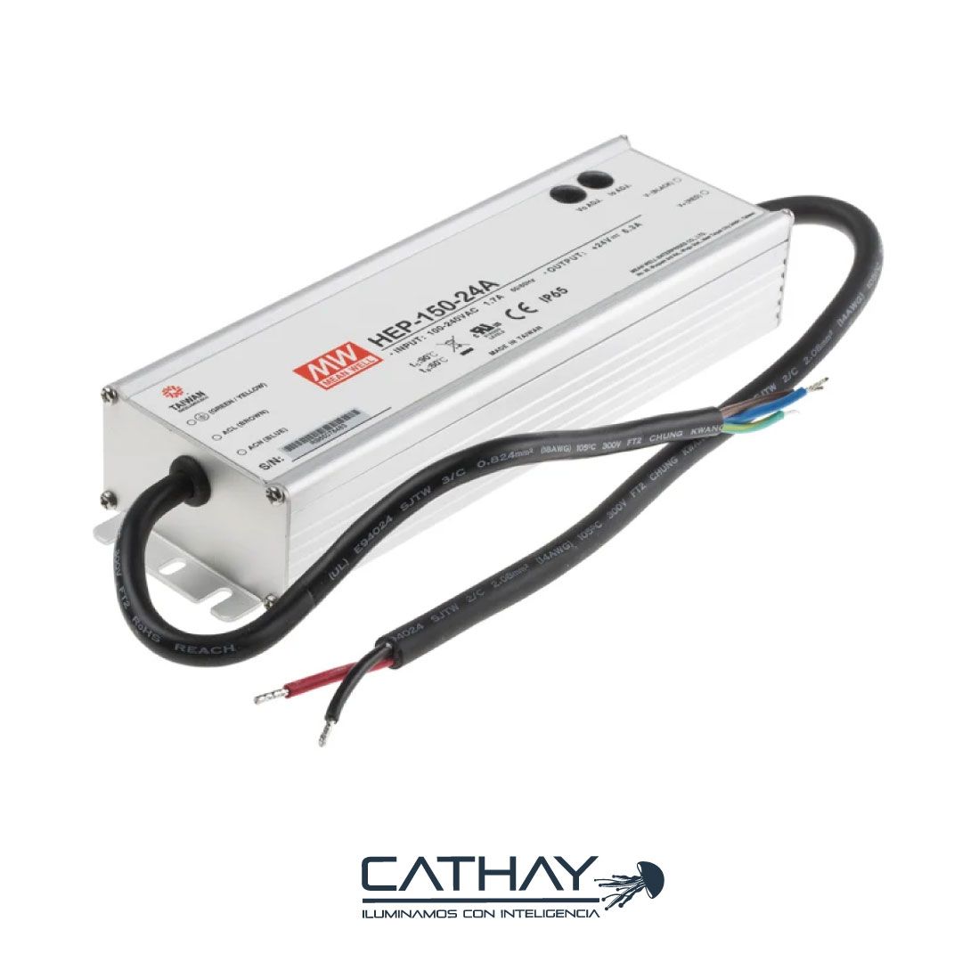 FUENTE DE PODER 24V 6,25 AMP IP65 EXTERIOR MEANWELL