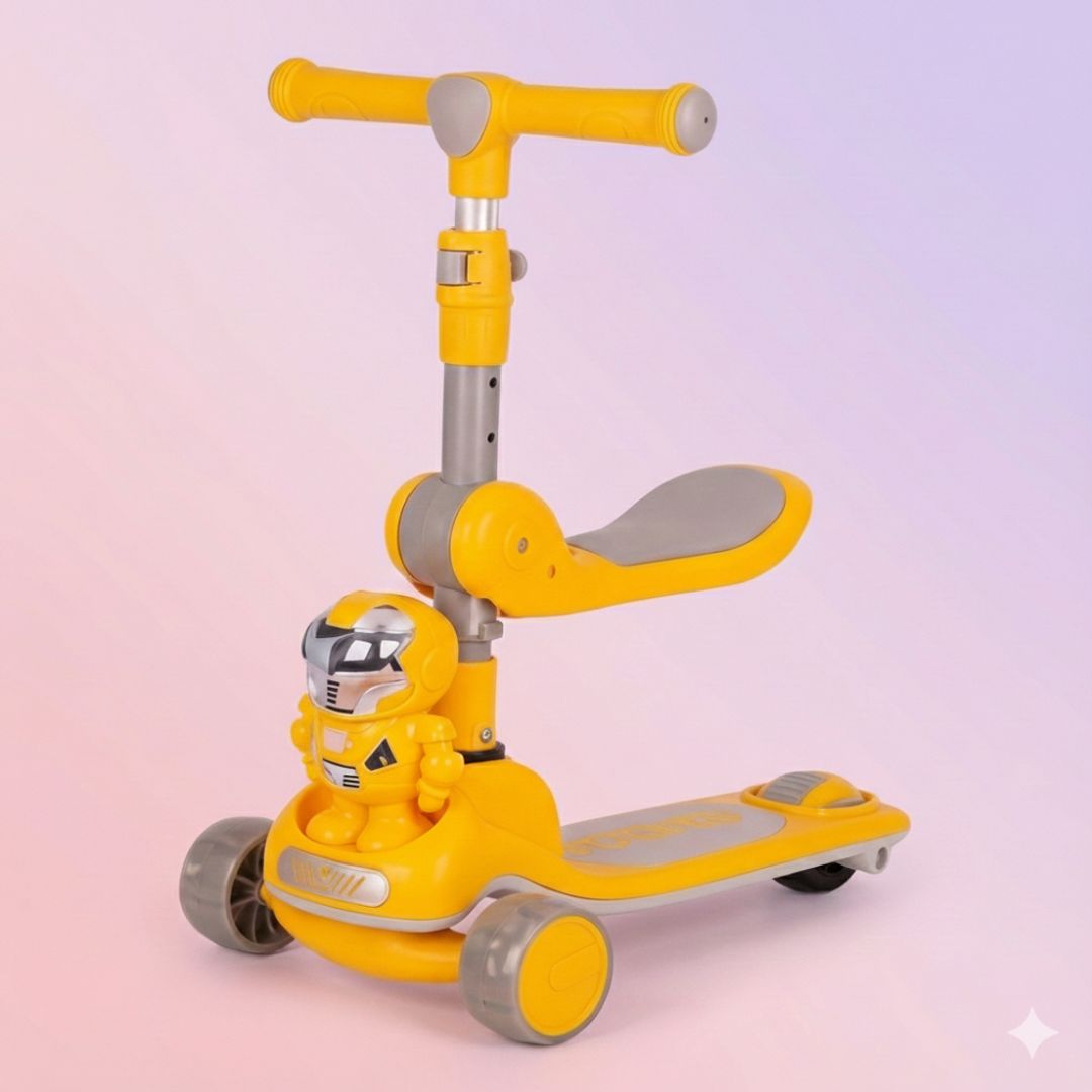 Patineta amarilla transformer