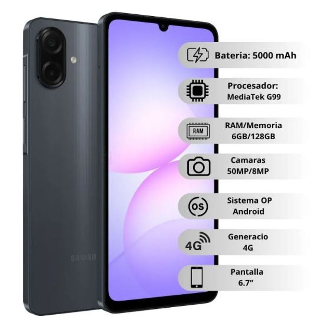 Celular Samsung Galaxy A07 128GB/6GB
