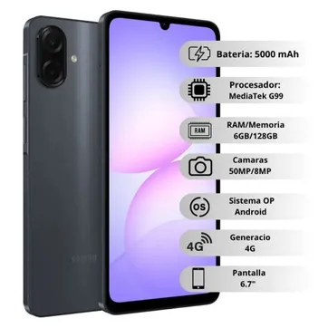 Celular Samsung Galaxy A07 128GB/6GB - imagen 1