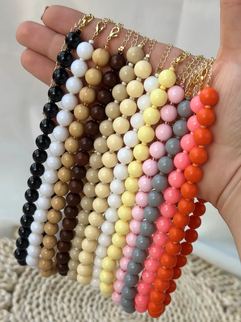 Collares bolas de chicle 