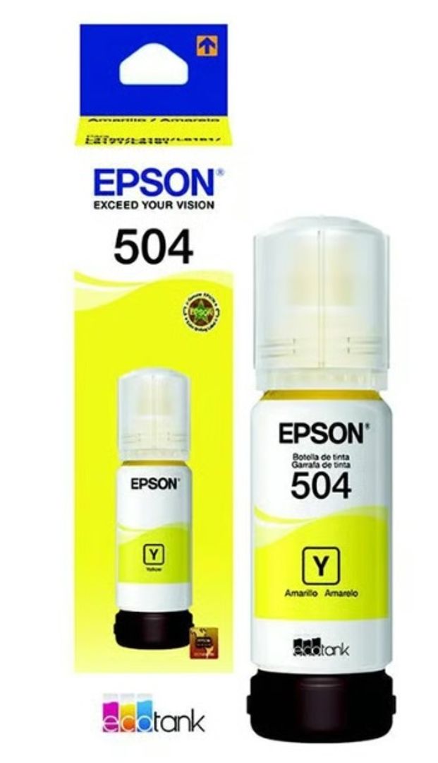 Tinta Epson Botella 504 Amarillo