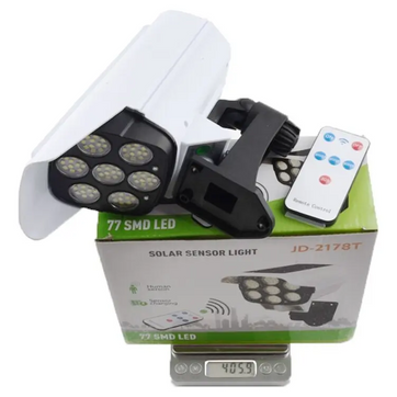 LAMPARA LED PANEL SOLAR SENSOR DE MOVIMIENTO TIPO CAMARA - imagen 1