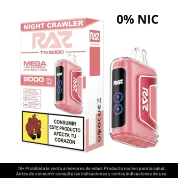 Imagen del producto Raz Tn Night Crawler Sin Nicotina 9.000 Puffs