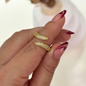 Imagen del producto Anillo doble serpiente 