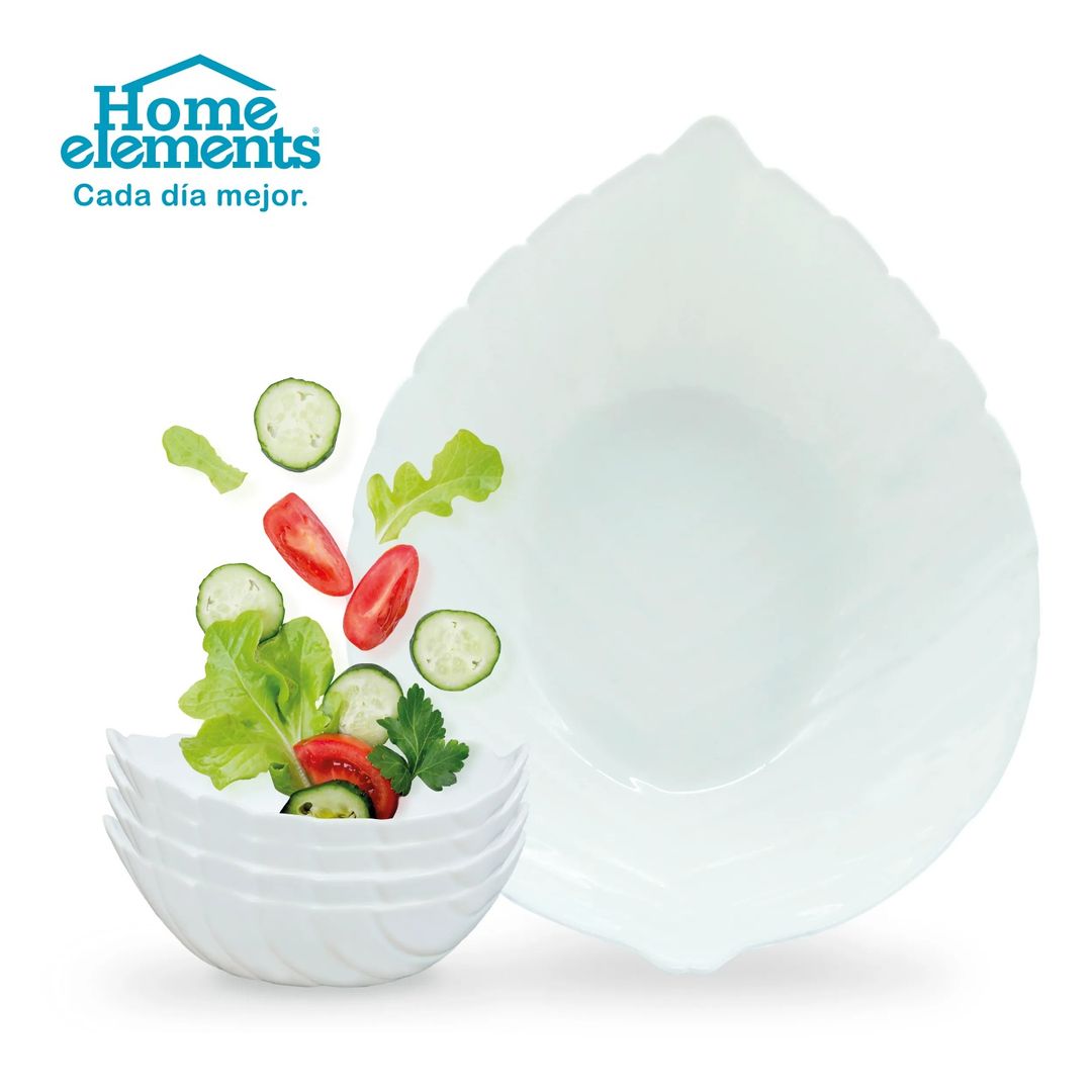 ENSALADERA VITROCERAMICA SET X5 PIEZAS HOME ELEMENTS