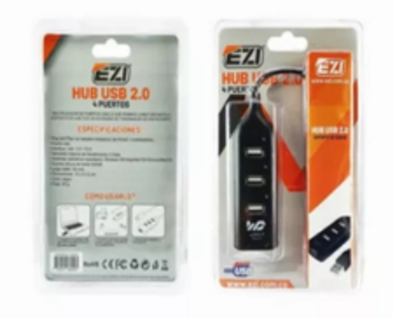 HUB USB 2.0 4 PUERTOS SWITCH INTERRUPTOR ON OFF EZI