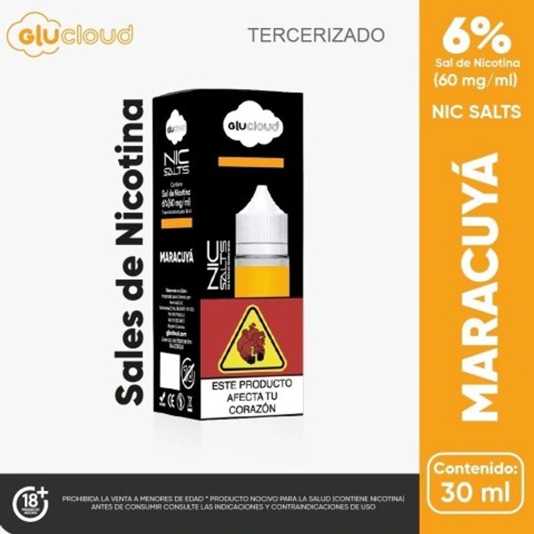 Glucloud E-liquid Esencia Maracuya 5% Nicotina