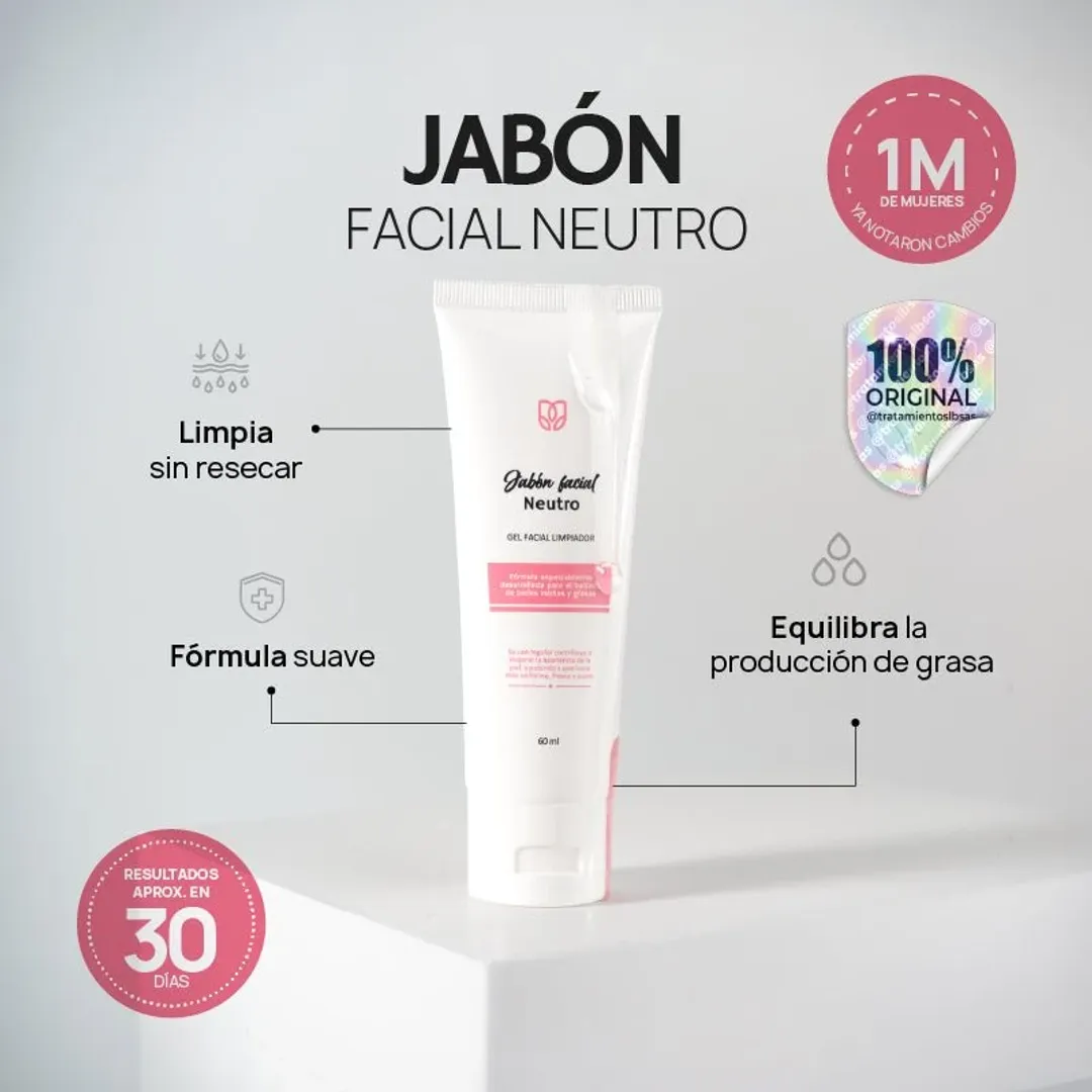 Jabón facial neutro 