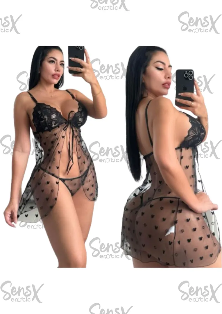 BABY DOLL MALLA TRANSPARENTE  