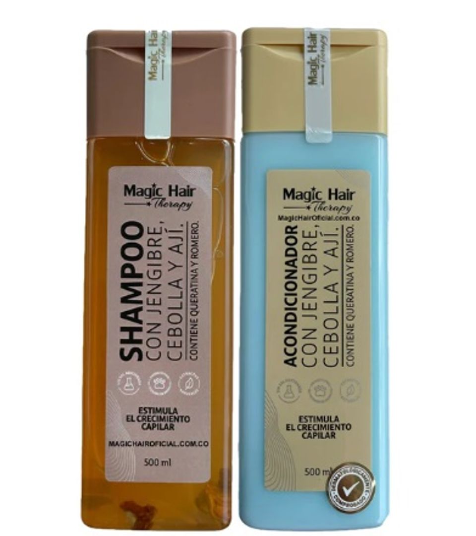 Kit Jengibre,Cebolla y Aji Magic Hair
