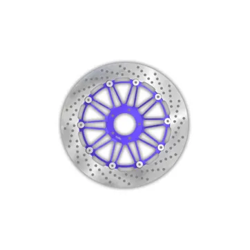 Imagen del producto DISCO DE FRENO AKT NKD125 FLOTANTE MORADO CON FLANCHER 320MM KAVOX