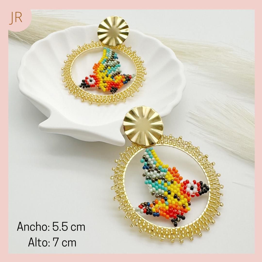 Maxi Aretes Mostacilla Loritos 