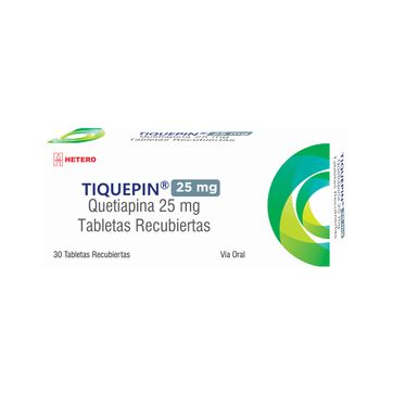 Imagen del producto TIQUEPIN 25MG (QUETIAPINA) DIS X 30 TAB