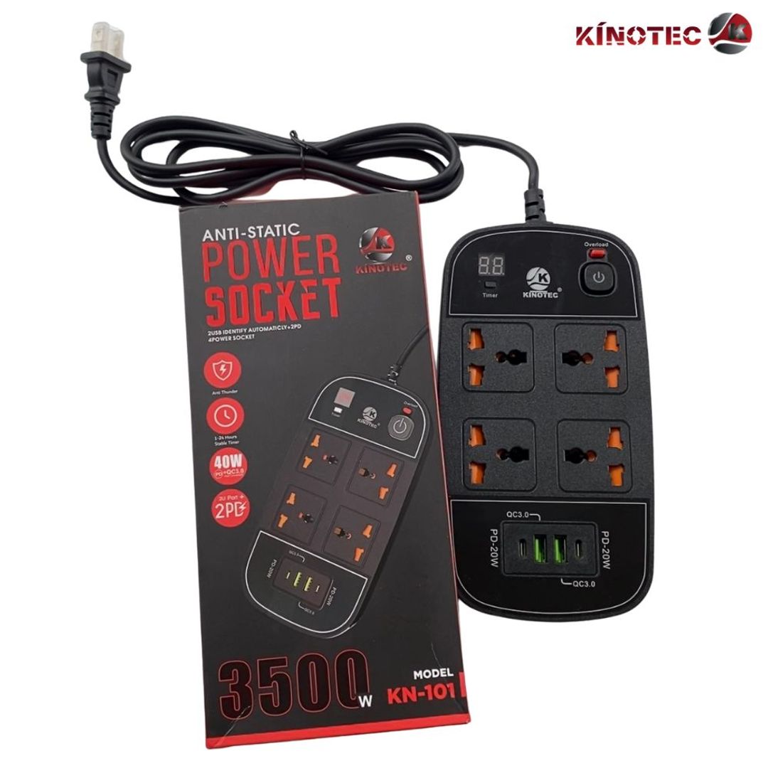 Cargador Multitoma Kinotec KN-101 3,500W