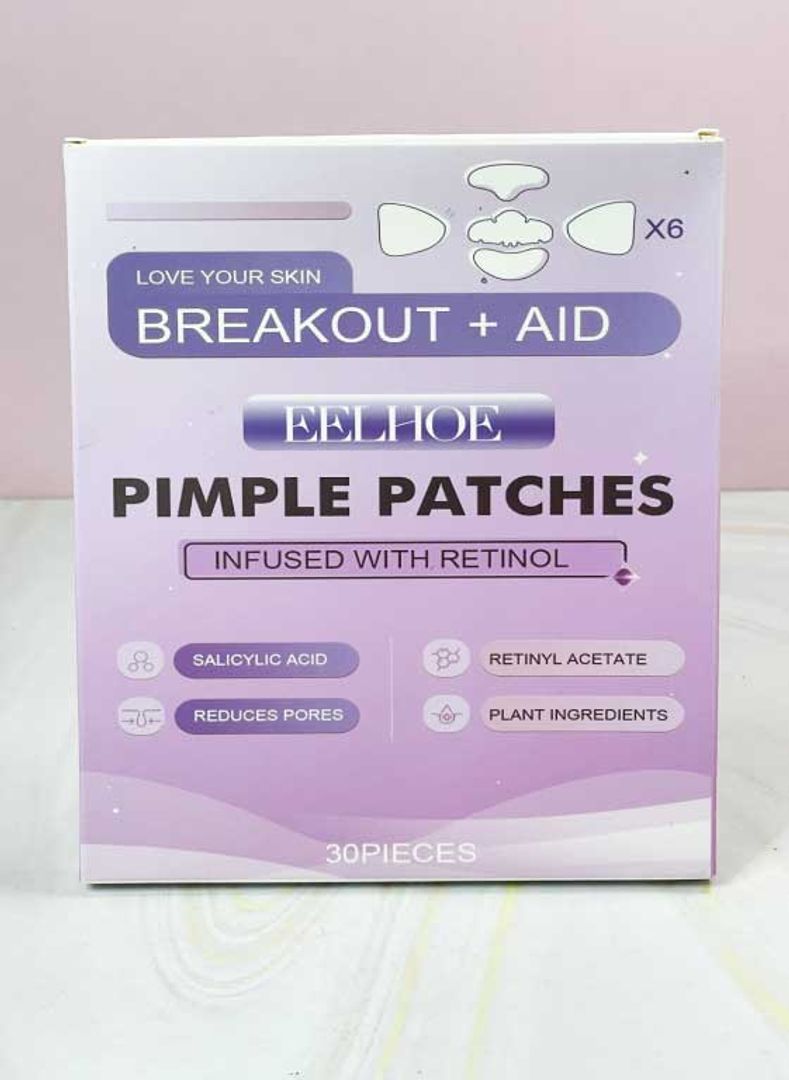 Kit facial de Parches antiacné con retinol x 6 Eelhoe