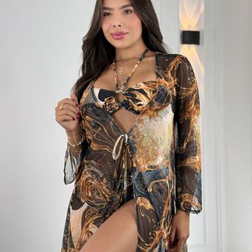 Salida cardigan estampado - imagen 1