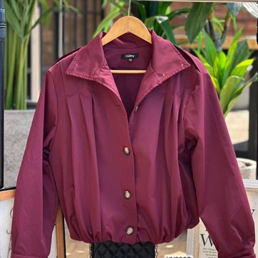 CHAQUETA CINTURON RESORTADA CON CHARRETERA Y BOTONES VY2866 - imagen 1
