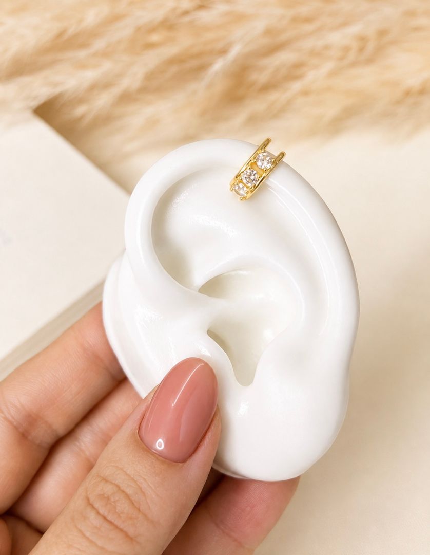 Earcuff círculo circon 