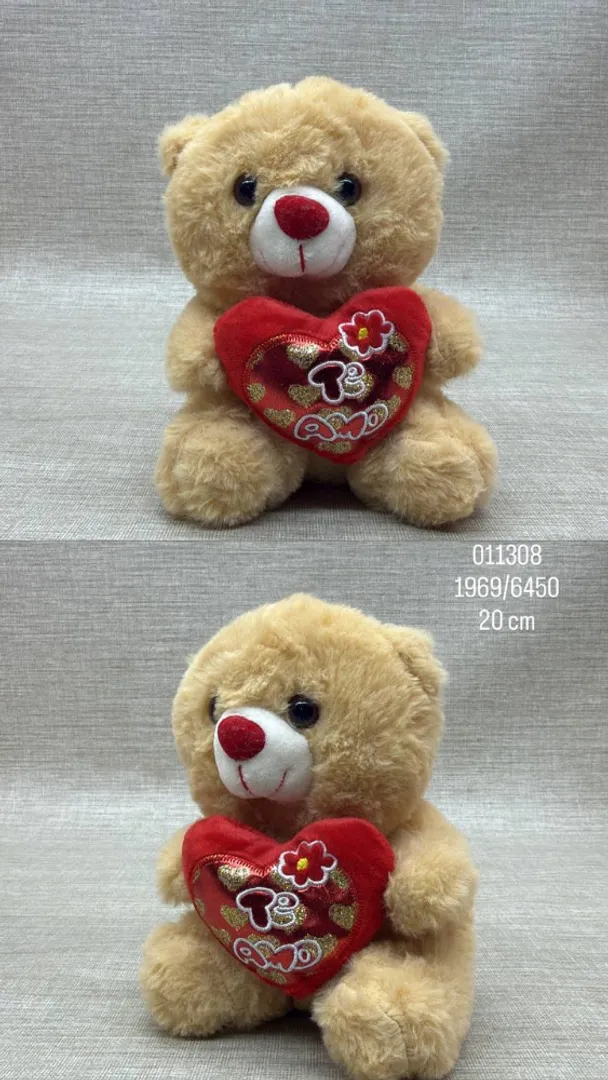 OSO CORAZON SURTIDO ECONOMICO DE 20 CM