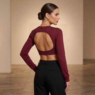 Crop top ABIERTO - imagen 1