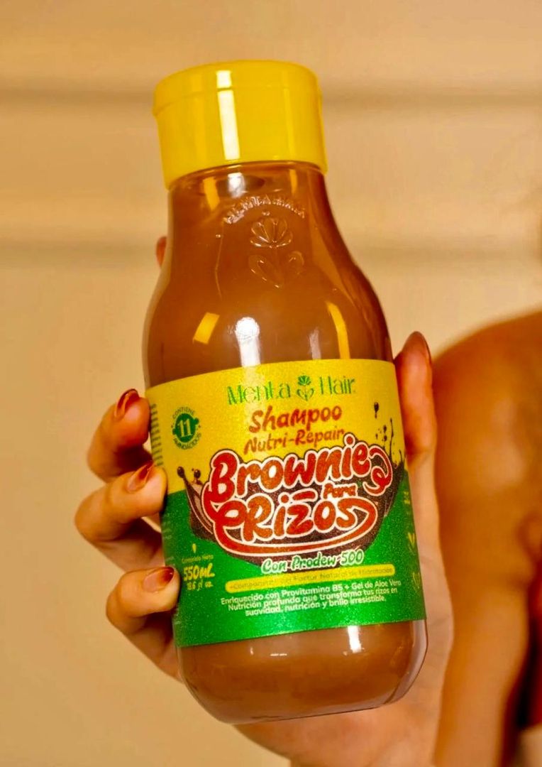 MENTA HAIR SHAMPOO NUTRI-REPAIR BROWNIE PARA RIZOS