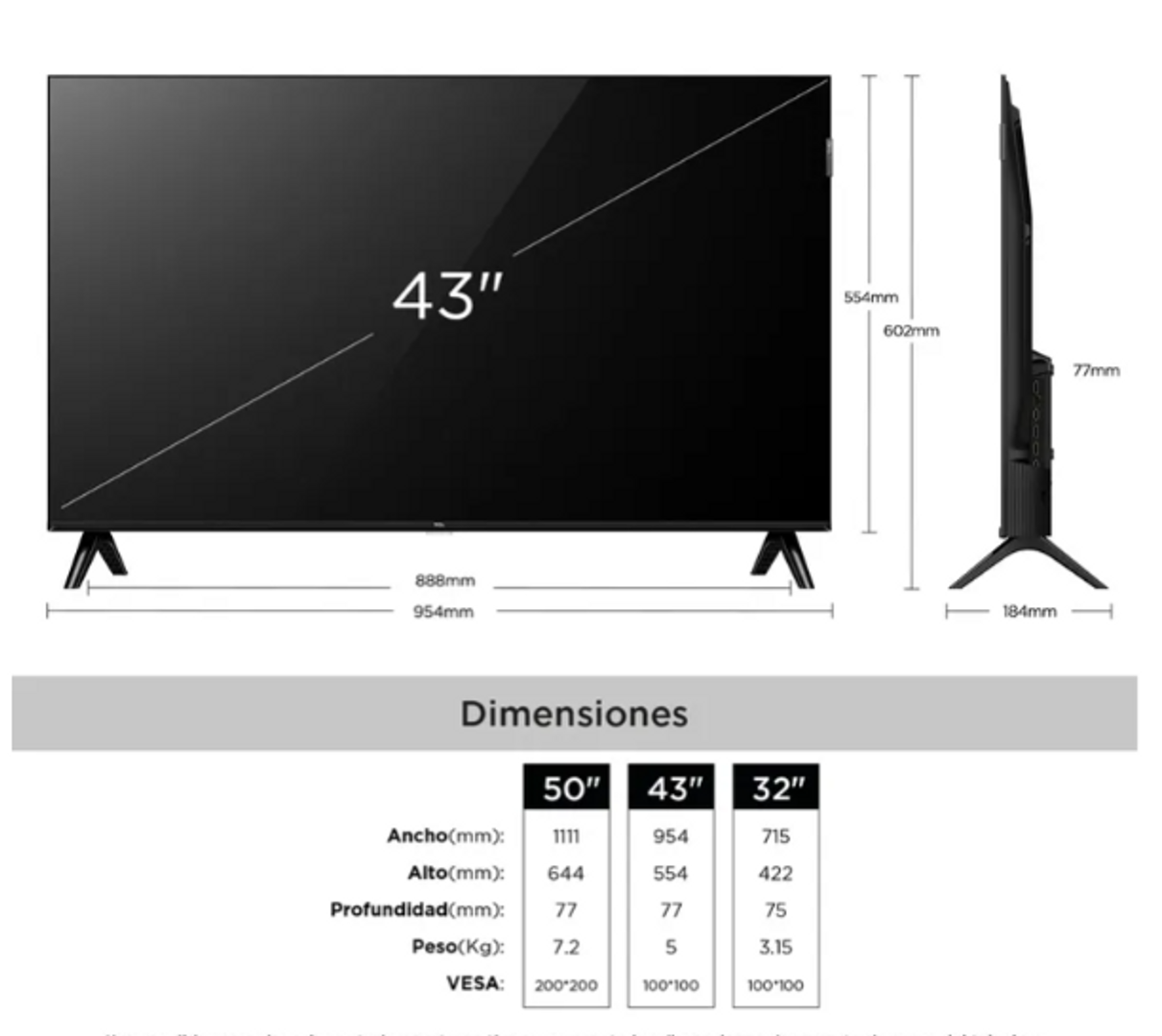 TV TCL 43" FHD QLED SMART TV