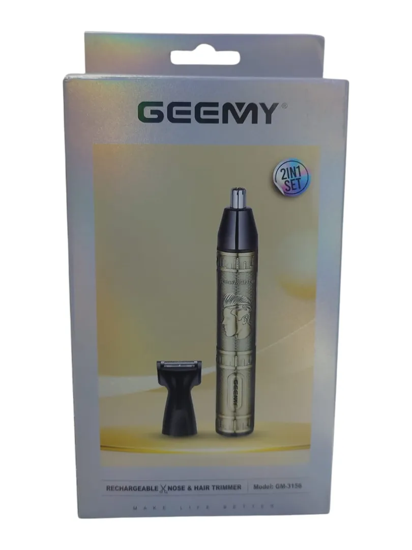 AFEITADORA OIDOS Y NARIZ TRIMMER 2 EN 1 GEEMY GM-3156
