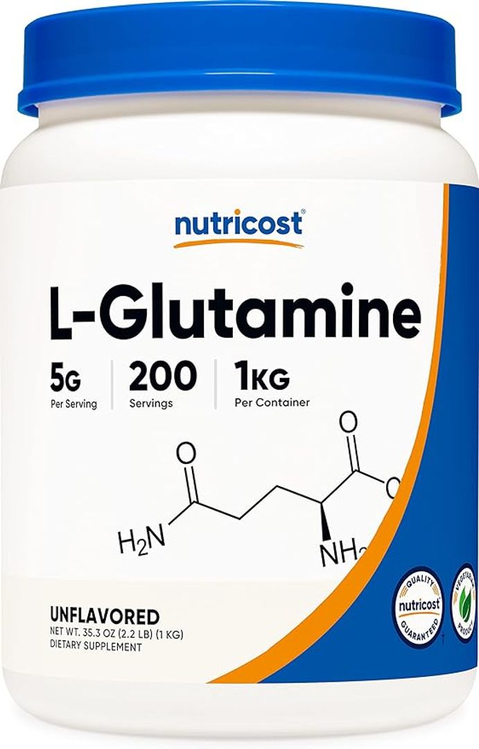 L Glutamina  5g 1 kilo 200Servings NUTRICOST