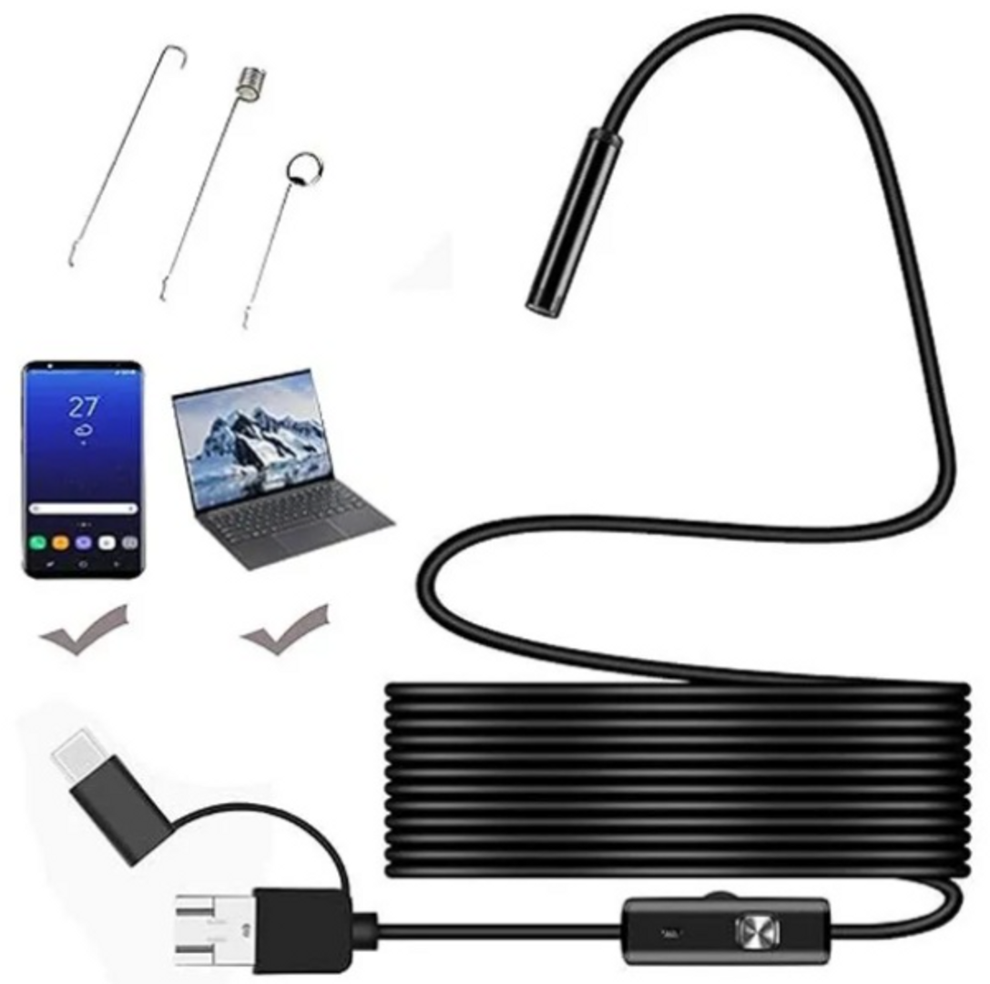 CAMARA ENDOSCOPICA 5 METROS TIPO C- V8- USB