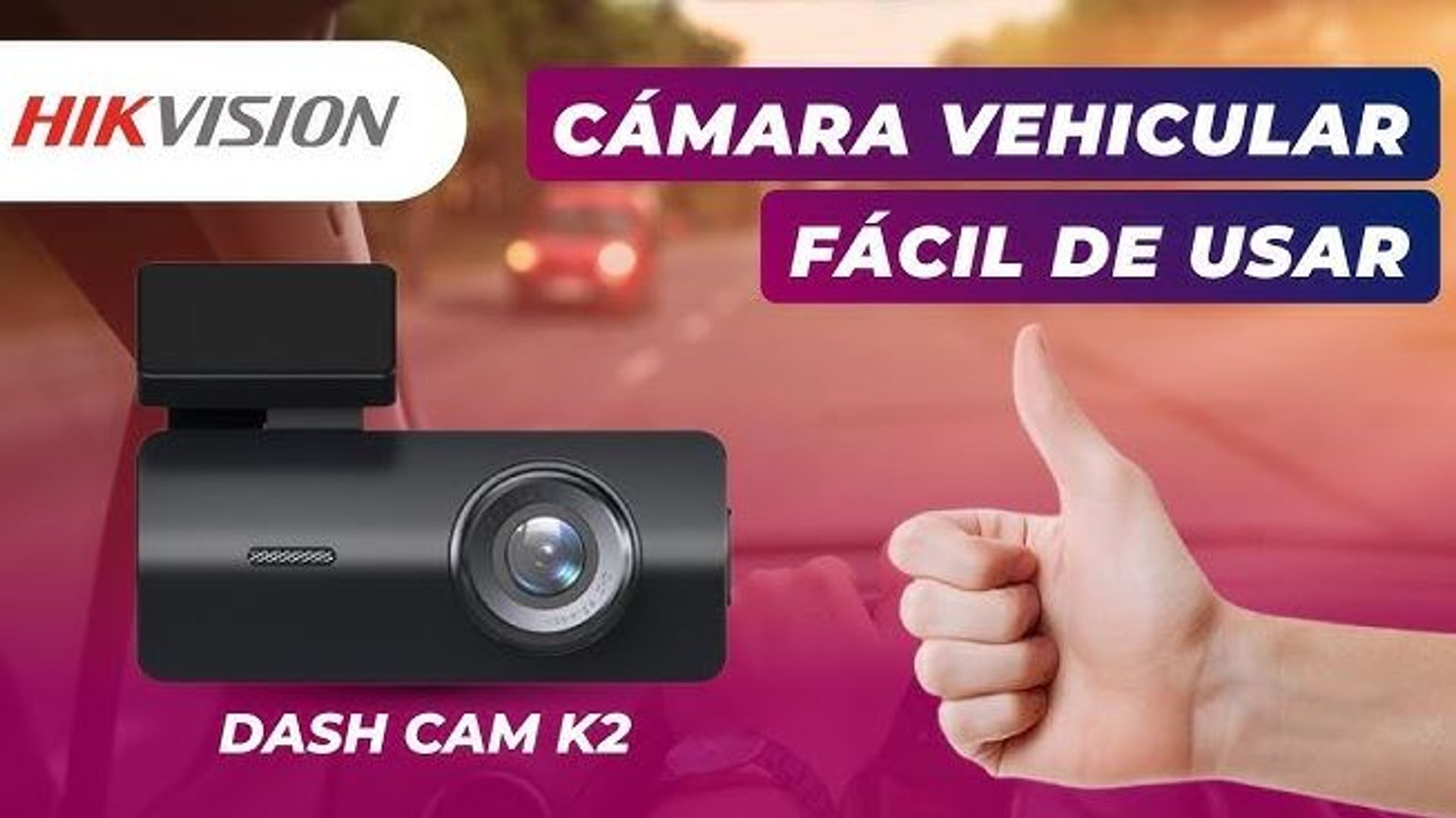 Cámara Vehicular Carro K2 (Dash Cam) Hikvision