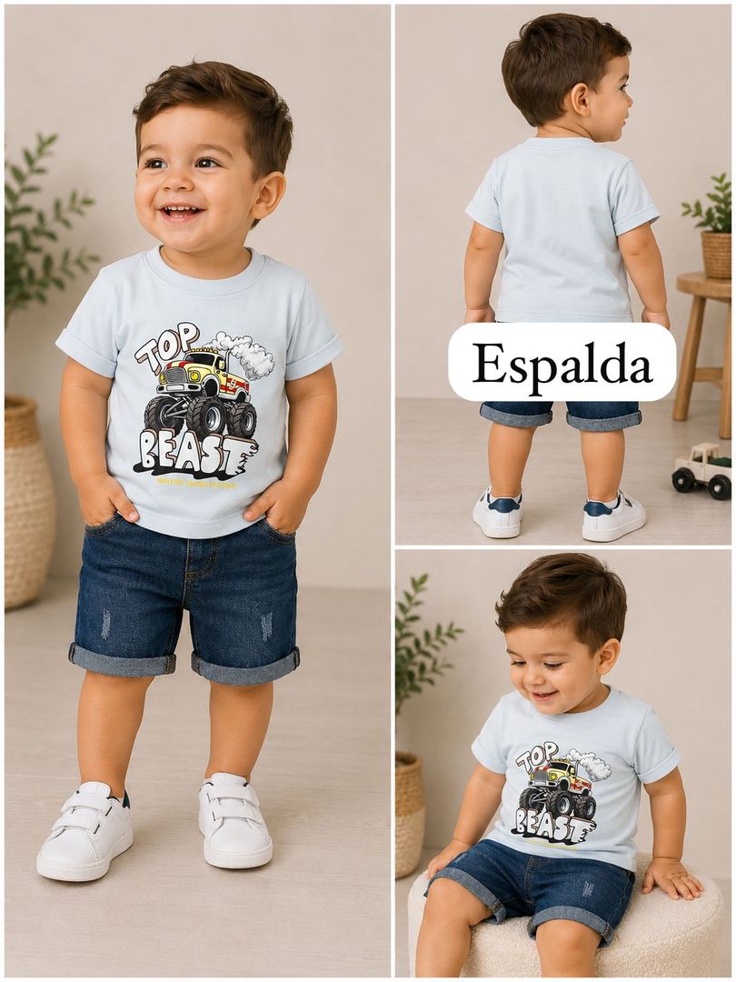 Conjunto bermuda bebito
