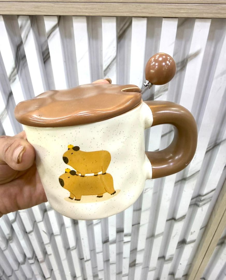 MUG CAPY TAPA CERÁMICA