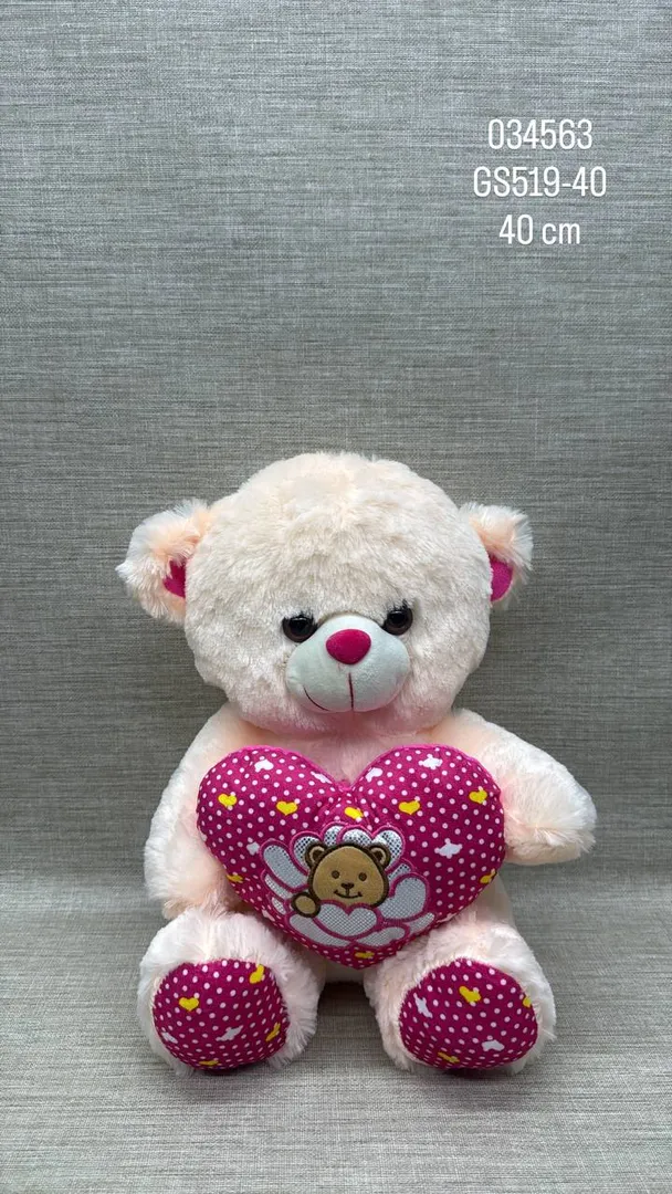 OSO CON CORAZÓN 40 CM