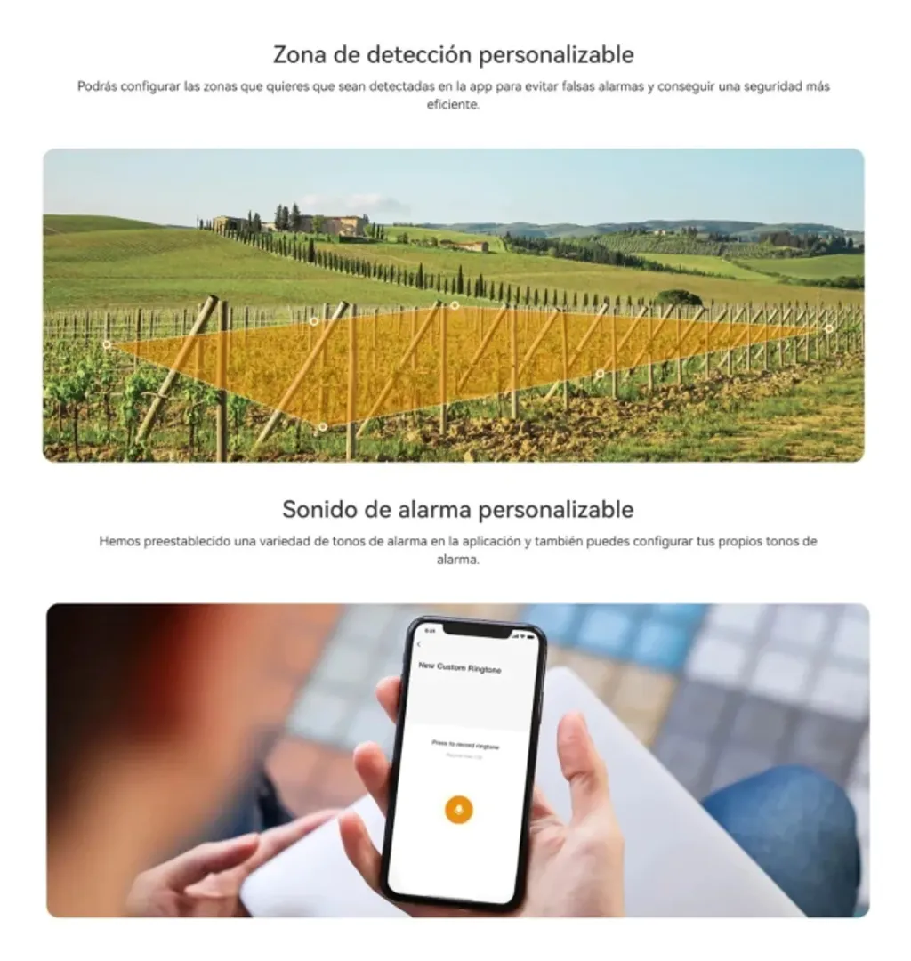 Imou AOV PT Kit Cámara de Vigilancia WiFi y 4G 3K con Batería y Placa Solar