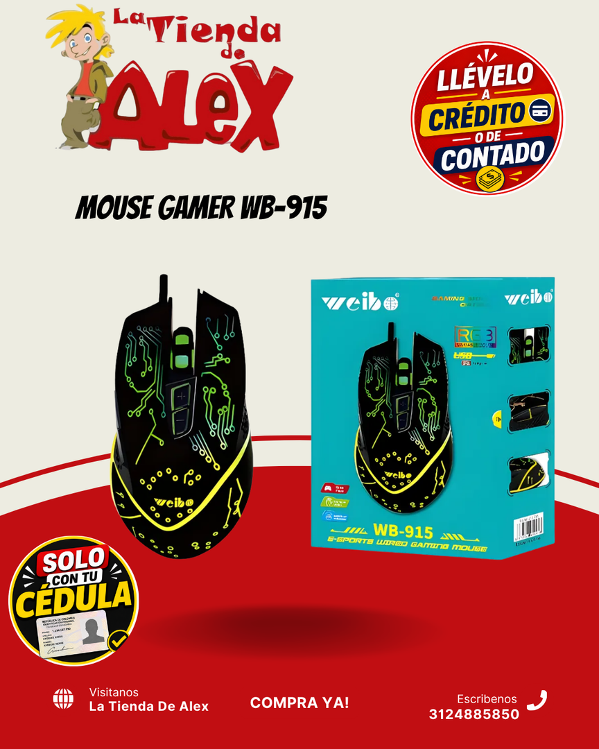 MOUSE GAMER WB-915