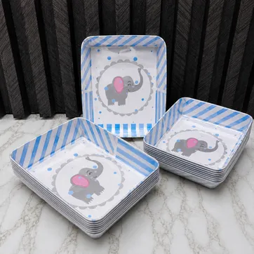 BANDEJA DE TORTA BABY SHOWER ELEFANTE  - imagen 1