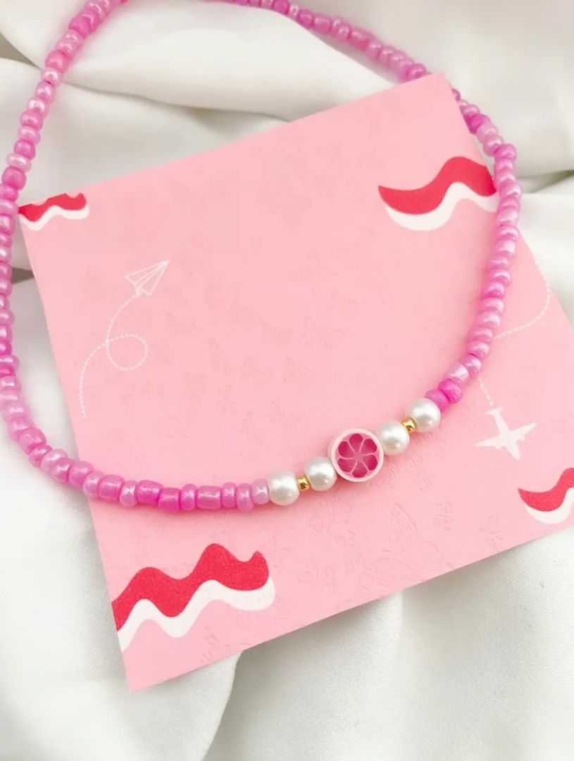 CHOKER ROSA