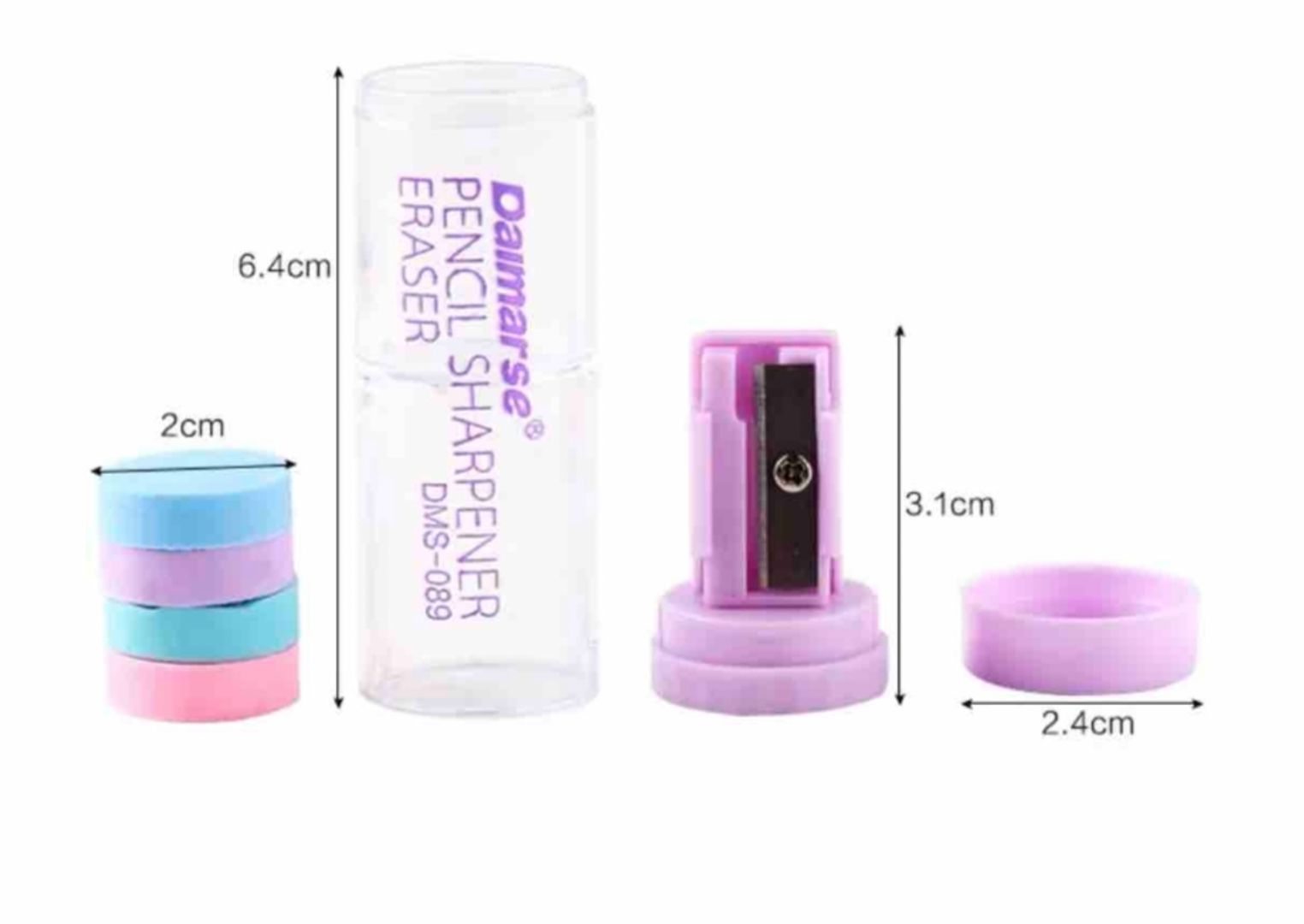 TAJALAPIZ CON BORRADORES REDONDOS DAIMARSE