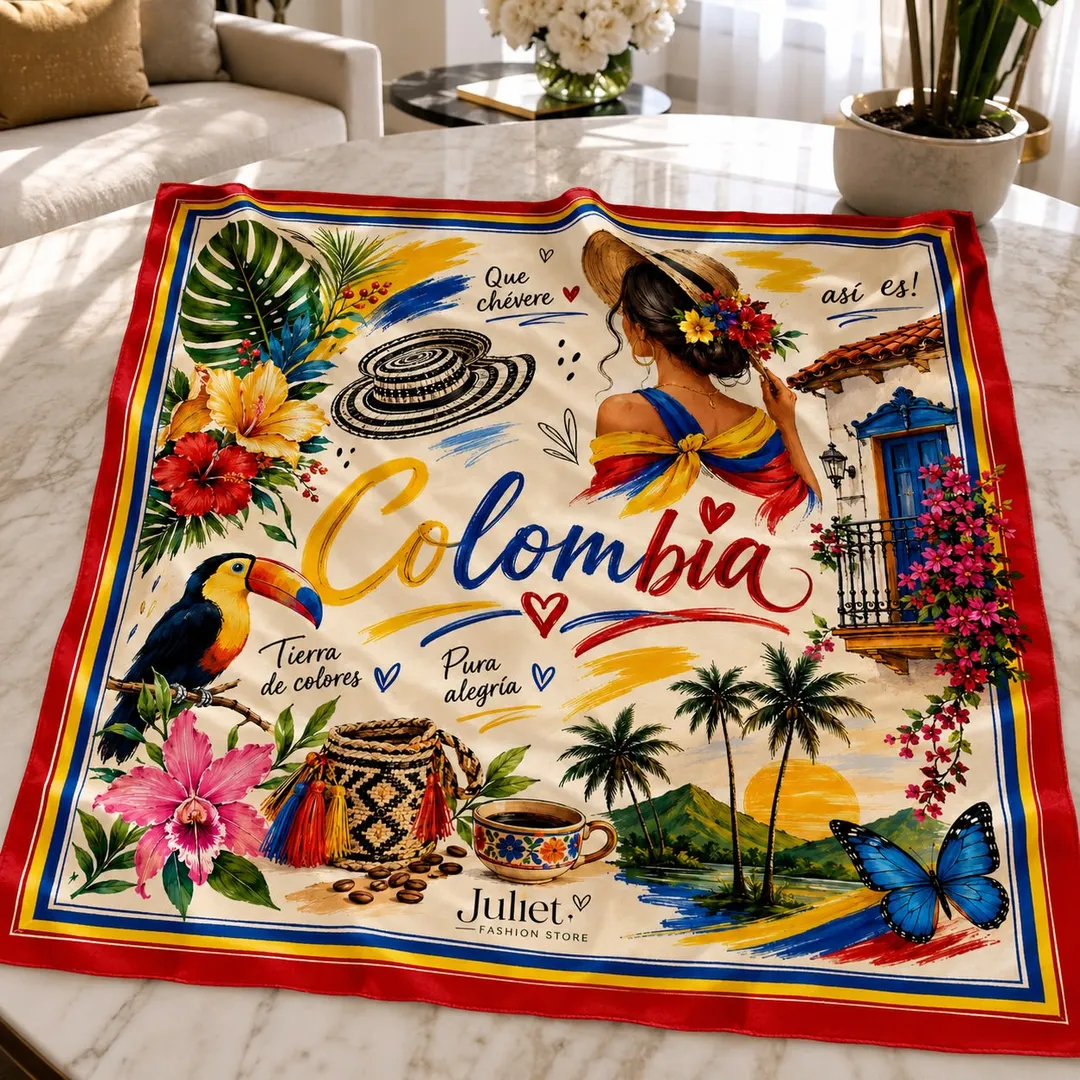 PAÑOLETA PREMIUM 70cmx70cm COLOMBIA DISEÑO 10