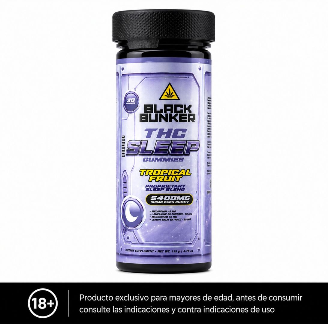 Gomitas Para Dormir Tropical Fruit Black Bunker