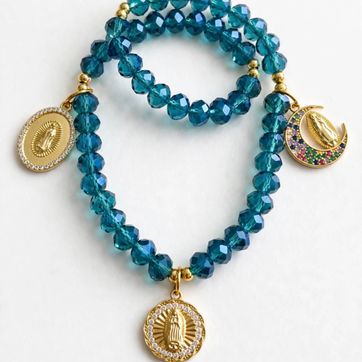 Denario pulsera Turquesa petróleo  - imagen 1