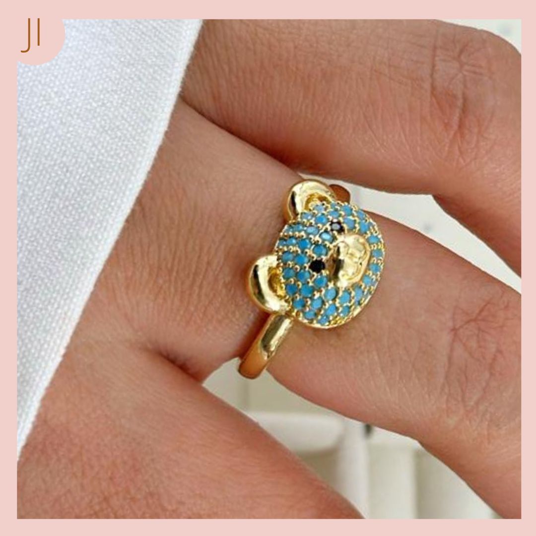 Lindos Anillos Ositos Micro circones Verde