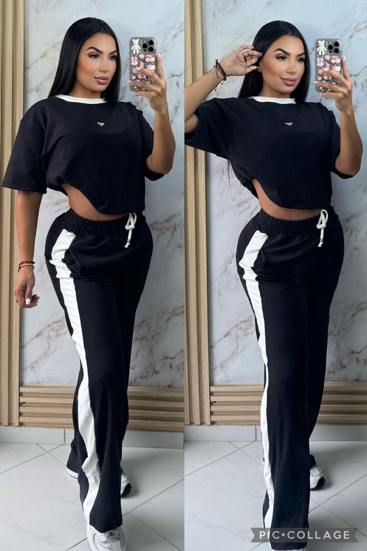 HERMOSO CONJUNTO BOTA RECTA CON LATERAL