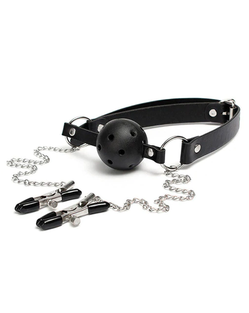 BALL GAG CON PEZONERA BK-20