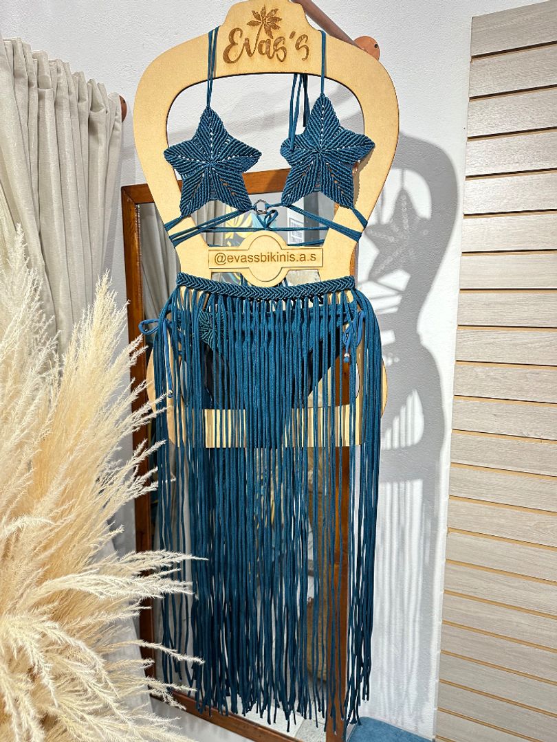 Set Selene +falda macramé 