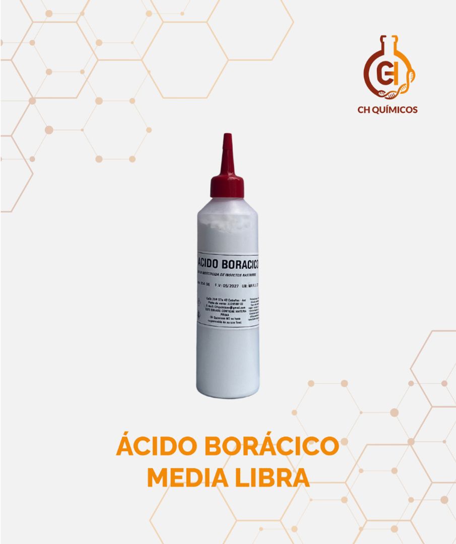 ÁCIDO BORÁCICO MEDIA LIBRA