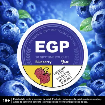Imagen del producto Egp Blueberry 9mg - Parches De Nicotina