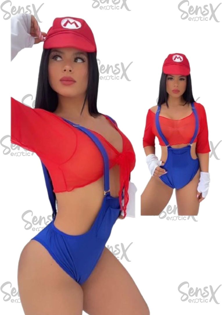 Lencería Inspirada en Mario Bros para Mujer – Sensualidad y Diversión en un Diseño Único